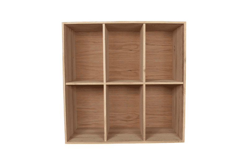 Bookshelf - Chêne (6 compartiments verticaux)