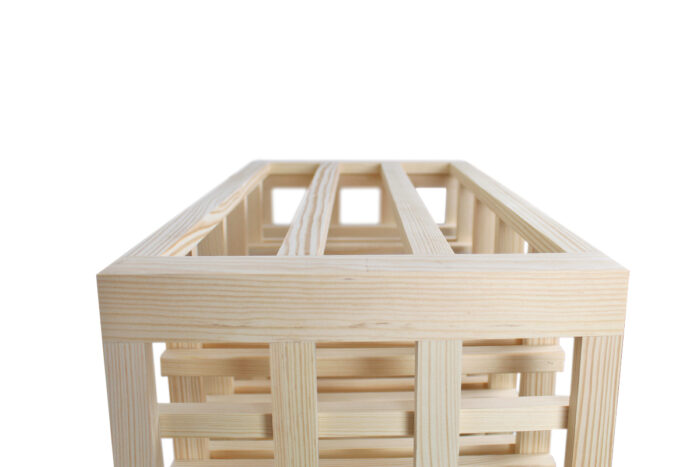 Winenest porte-bouteilles en bois de pin assemblé