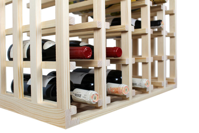 Winenest étagère à vin empilable en bois de pin