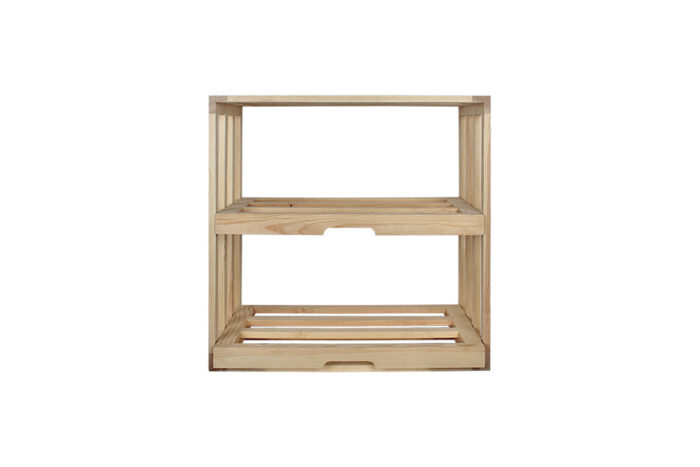 Winenest porte-bouteilles en bois de pin assemblé