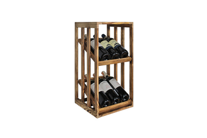 Winenest Rangement élégant du vin en pin brûlé