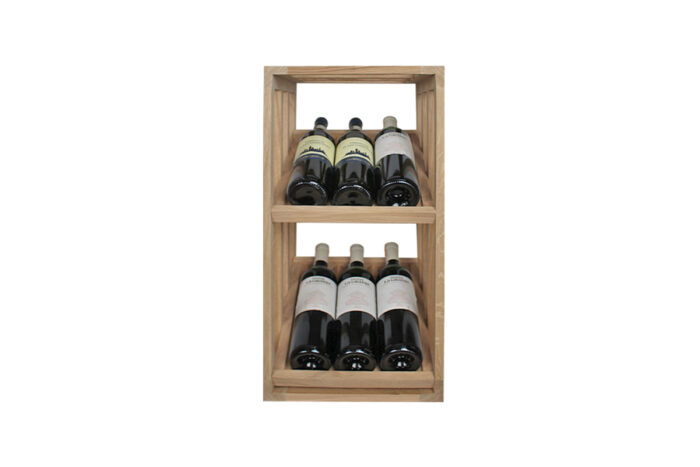 Winenest rangement à vin élégant en bois de chêne
