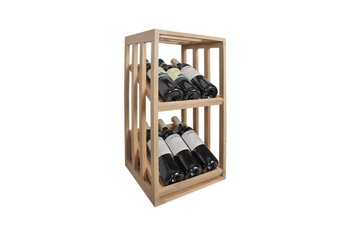 Winenest étagère à vin empilable en bois de chêne