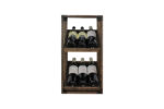 Winenest Étagère à vin empilable en bois de chêne fumé