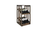 Winenest Casier à vin en bois de chêne fumé assemblé