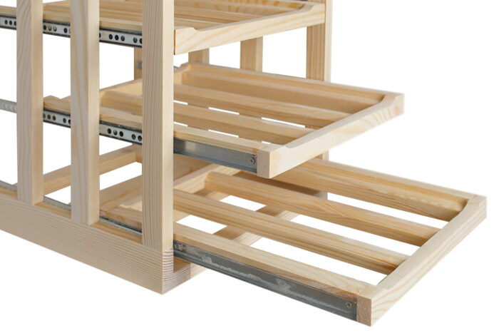 Winenest porte-bouteilles en bois de pin assemblé