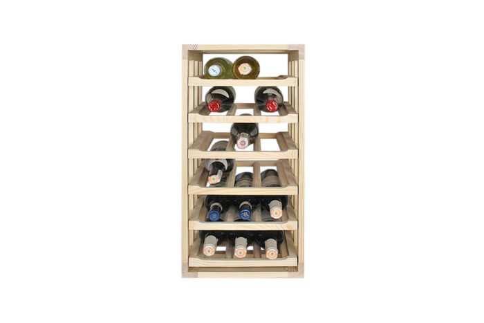 Winenest Casier à vin en bois de pin respectueux du CO2