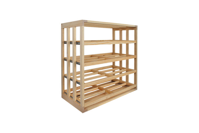 Winenest porte-bouteilles en bois de pin assemblé