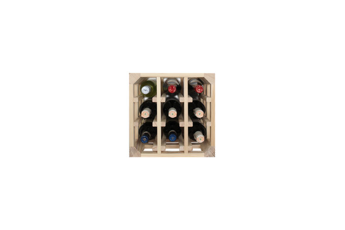 Winenest Casier à vin en bois de pin respectueux du CO2