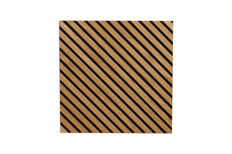 Panneau Acoustique Diagonal - Chêne Huilé (2400x600x20)