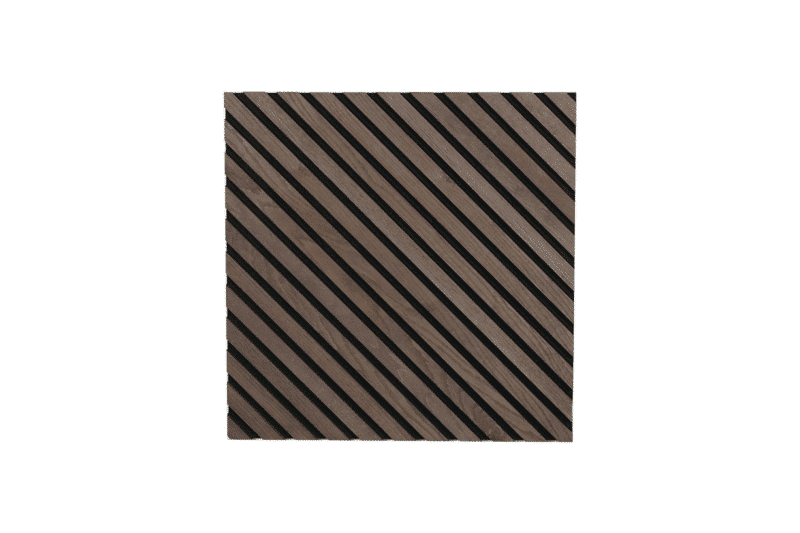 Panneau Acoustique Diagonal - Chêne Fumé (2400x600x20)