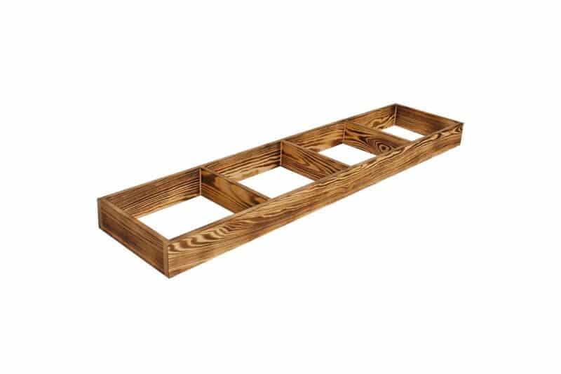 Base du casier à vin 120cm - Pin Brûlé - Image 2