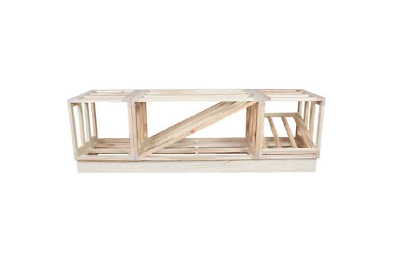 Base du casier à vin 120cm - Pin - Image 3