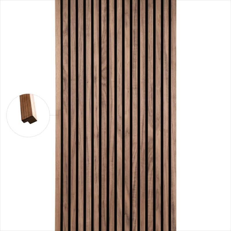 Coin pour Panneau Acoustique - Noix (2400x27x20) - Image 2