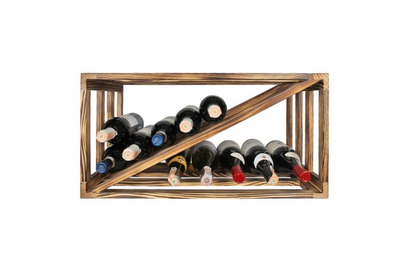 Casier à vin - Half Eva - Pin Brûlé - Image 2