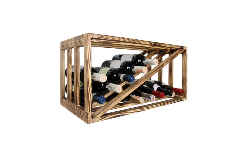 Casier à vin - Half Eva - Pin Brûlé - Image 7